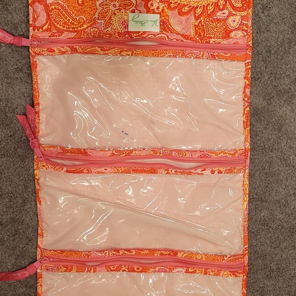 Vera Bradley Sherbert Trifold Cosmetic Travel Bag - Retired Pattern - Picture 3 of 7